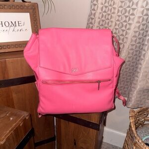Vibrant Pink diaper bag Backpack